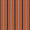 Samples and Purchasing available for Rayure Broderie - Orange Multi By Brunschwig & Fils | Madeleine Castaing | Stripes Upholstery Jacquards at Designer Wallcoverings and Fabrics