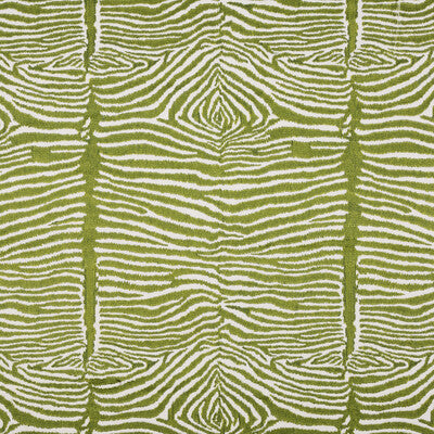 Le Zebre Emb - Leaf Green By Brunschwig & Fils | Cape Comorin | Animal Skins Multipurpose Embroidery