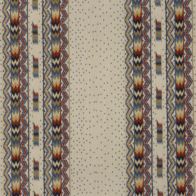 Samples and Purchasing available for Talakona Stripe - Red/Blue Multi By Brunschwig & Fils | Cape Comorin | Stripes Multipurpose Weave at Designer Wallcoverings and Fabrics