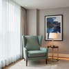 Fine Woven Texture Seafoam Green Upholstered Chair | Architectural Fabrics