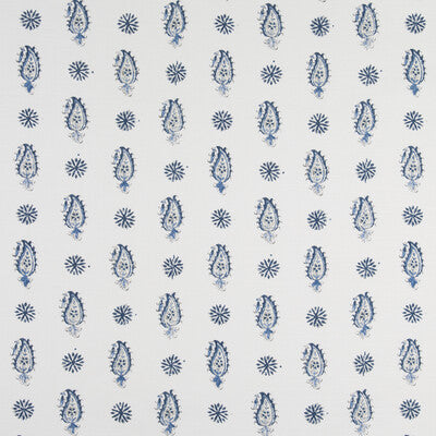 Samples and Purchasing available for Onam Paisley - Indigo Indigo By Brunschwig & Fils |  | Paisley Multipurpose Print at Designer Wallcoverings and Fabrics