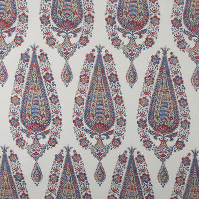 Komal Paisley - Madder/Blue Multi By Brunschwig & Fils |  | Paisley Multipurpose Print