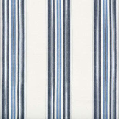 Samples and Purchasing available for Verdon Stripe - Indigo/Sky Indigo By Brunschwig & Fils | Durance | Stripes Upholstery  at Designer Wallcoverings and Fabrics