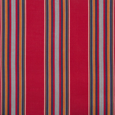 Samples and Purchasing available for Verdon Stripe - Red/Navy Multi By Brunschwig & Fils | Durance | Stripes Upholstery  at Designer Wallcoverings and Fabrics