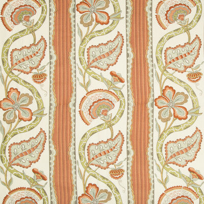 Samples and Purchasing available for Gautier Print - Pumpkin Multi By Brunschwig & Fils | Le Parnasse |Botanical & Floral Jacobeans Multipurpose Print at Designer Wallcoverings and Fabrics