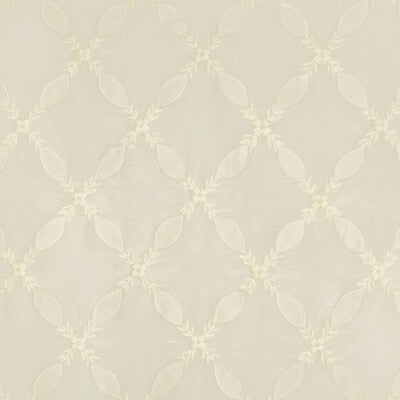 Samples and Purchasing available for Oliveira Sheer - White Ivory By Brunschwig & Fils | Le Parnasse |  Drapery Embroidery at Designer Wallcoverings and Fabrics