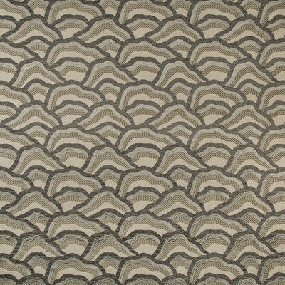 Les Rizieres Emb - Silver/Charcoal Charcoal By Brunschwig & Fils | Les Ensembliers Ii |Chinoiserie Modern Multipurpose Embroidery