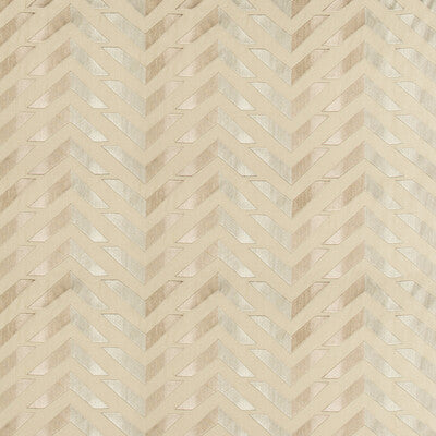 Samples and Purchasing available for Les Vagues Emb - Silver/Grey Grey By Brunschwig & Fils | Les Ensembliers Ii | Geometric Multipurpose Embroidery at Designer Wallcoverings and Fabrics