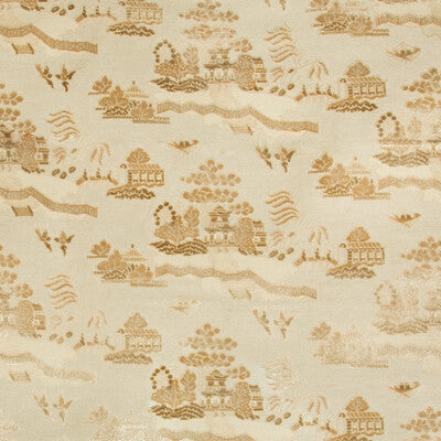 Samples and Purchasing available for La Pagode Velvet - Sand Beige By Brunschwig & Fils | Les Ensembliers | Chinoiserie Upholstery Velvet at Designer Wallcoverings and Fabrics