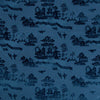 Samples and Purchasing available for La Pagode Velvet - Navy Blue By Brunschwig & Fils | Les Ensembliers | Chinoiserie Upholstery Velvet at Designer Wallcoverings and Fabrics