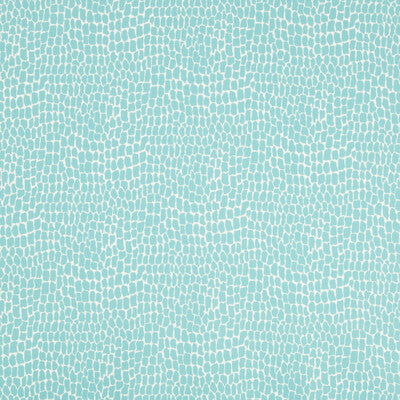 Samples and Purchasing available for Nile Print - Aqua Turquoise By Brunschwig & Fils | En Vacances |Animal Skins Small Scale Multipurpose Indoor / Outdoor at Designer Wallcoverings and Fabrics