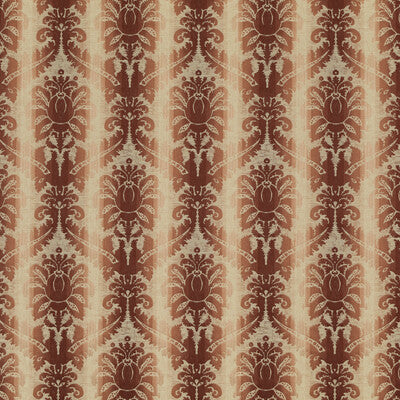 Poivre Damask - Red Red By Brunschwig & Fils | Cevennes |Damask  Upholstery Weave