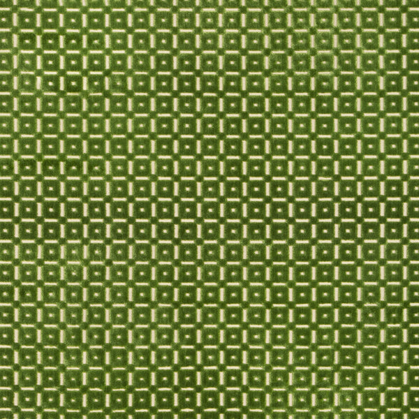 Savanne Velvet - Leaf Green By Brunschwig & Fils | Cevennes |Plaid / Check Small Scale Upholstery Velvet
