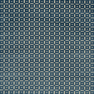 Samples and Purchasing available for Savanne Velvet - Blue Blue By Brunschwig & Fils | Cevennes |Plaid / Check Small Scale Upholstery Velvet at Designer Wallcoverings and Fabrics