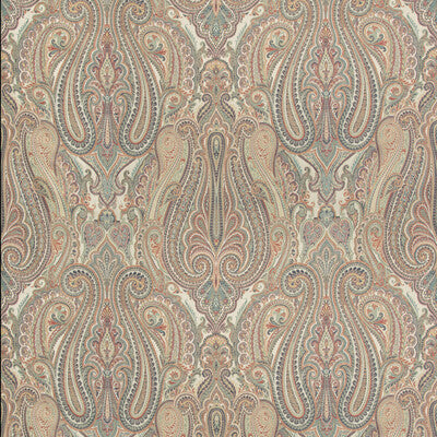 Samples and Purchasing available for Aoria Paisley - Red/Indigo Multi By Brunschwig & Fils | Baret | Paisley Upholstery  at Designer Wallcoverings and Fabrics