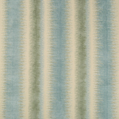 Bromo Velvet - Seafoam Turquoise By Brunschwig & Fils | Baret | Stripes Upholstery Velvet