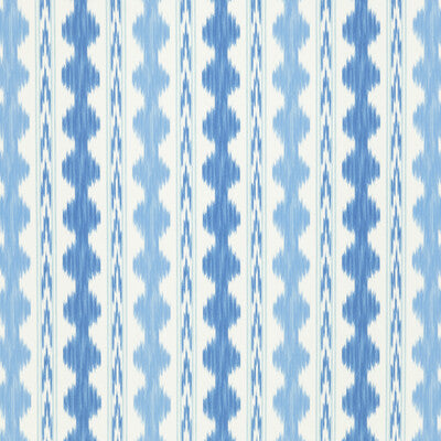 Avera Print - Canton/Sky Blue By Brunschwig & Fils | Cevennes |Ikat/Southwest/Kilims Stripes Multipurpose Print