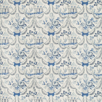Bird & Swing Hb - Blue Blue By Brunschwig & Fils |  | Botanical & Floral Multipurpose Print