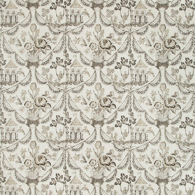 Samples and Purchasing available for Bird & Swing Hb - Charcoal Charcoal By Brunschwig & Fils |  | Botanical & Floral Multipurpose Print at Designer Wallcoverings and Fabrics