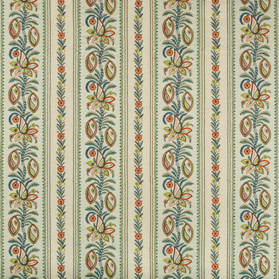 Henner Emb - Mist Multi By Brunschwig & Fils | Folio Francais |Global Stripes Multipurpose Embroidery