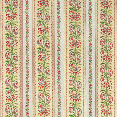 Henner Emb - Spring Multi By Brunschwig & Fils | Folio Francais |Global Stripes Multipurpose Embroidery