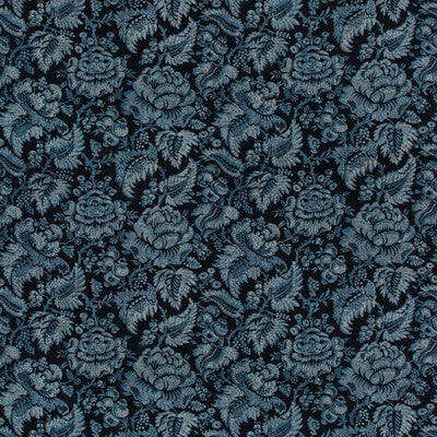 Wesserling Print - Indigo Dark Blue By Brunschwig & Fils | Folio Francais | Damask Multipurpose Print