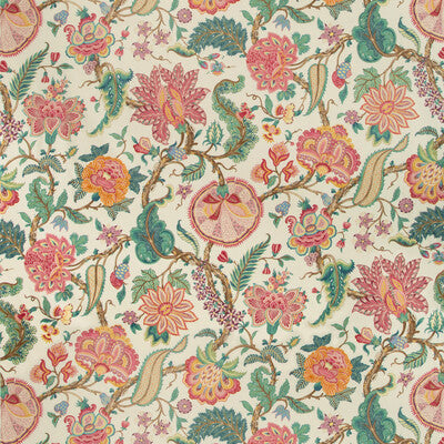 Samples and Purchasing available for Saranda Print - Jewel Multi By Brunschwig & Fils | Folio Francais |Botanical & Floral Jacobeans Multipurpose Print at Designer Wallcoverings and Fabrics