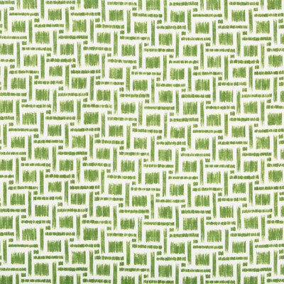 Mira Print - Leaf Green By Brunschwig & Fils | Summer Palace |Geometric Small Scale Multipurpose Print