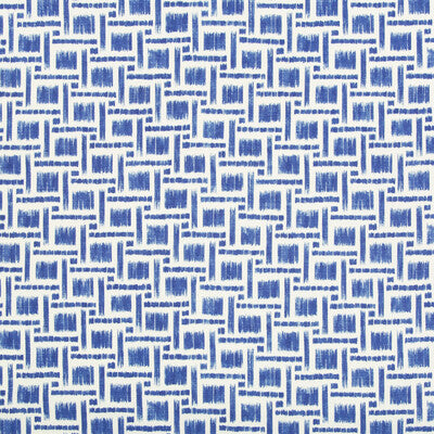 Samples and Purchasing available for Mira Print - Blue Blue By Brunschwig & Fils | Summer Palace |Geometric Small Scale Multipurpose Print at Designer Wallcoverings and Fabrics
