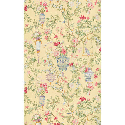 Jardin Fleuri Print - Sun Multi By Brunschwig & Fils | Summer Palace | Chinoiserie Multipurpose Print