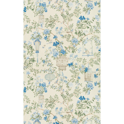 Jardin Fleuri Print - Delft Multi By Brunschwig & Fils | Summer Palace | Chinoiserie Multipurpose Print