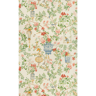 Jardin Fleuri Print - Ivory Multi By Brunschwig & Fils | Summer Palace | Chinoiserie Multipurpose Print