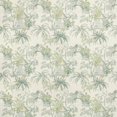 Tongli Print - Lagoon Turquoise By Brunschwig & Fils | Summer Palace | Chinoiserie Multipurpose Print
