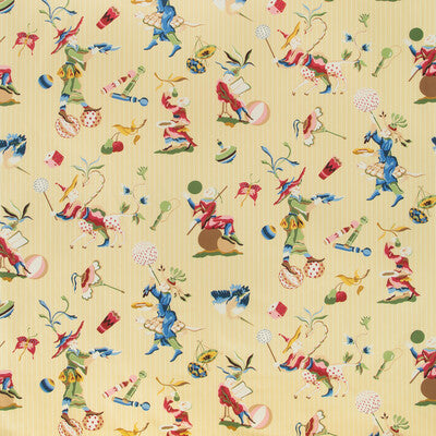 Cirque Chinois Print - Sun Multi By Brunschwig & Fils | Summer Palace |Chinoiserie Novelty Multipurpose Print