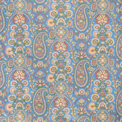 Samples and Purchasing available for Saraya Print - Cornflower Multi By Brunschwig & Fils | Grand Bazaar | Paisley Multipurpose Print at Designer Wallcoverings and Fabrics