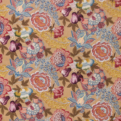 Karabali Print - Wheat Multi By Brunschwig & Fils | Grand Bazaar |Botanical & Floral Jacobeans Multipurpose Print