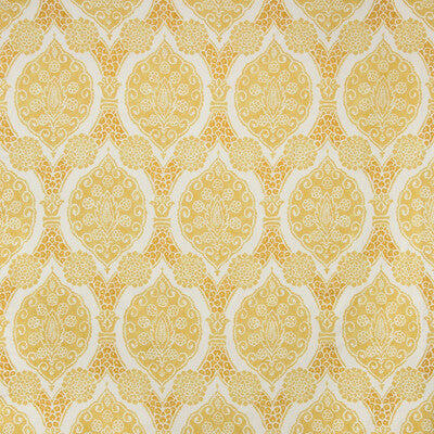 Samples and Purchasing available for Sufera Print - Canary Yellow By Brunschwig & Fils | Grand Bazaar |Medallion / Suzani / Persian Paisley Multipurpose Print at Designer Wallcoverings and Fabrics