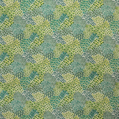Katibi Print - Leaf Green By Brunschwig & Fils | Grand Bazaar | Flamestitch Multipurpose Print