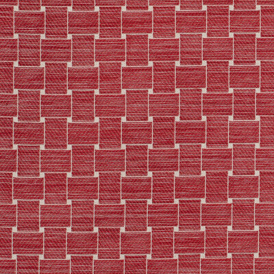 Samples and Purchasing available for Beaumois Woven - Red Red By Brunschwig & Fils | Granville Weaves | Geometric Upholstery  at Designer Wallcoverings and Fabrics