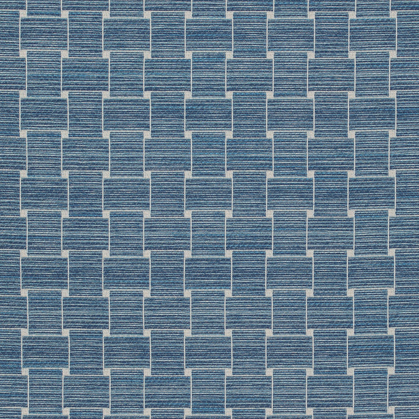 Beaumois Woven - Blue Blue By Brunschwig & Fils | Granville Weaves | Geometric Upholstery