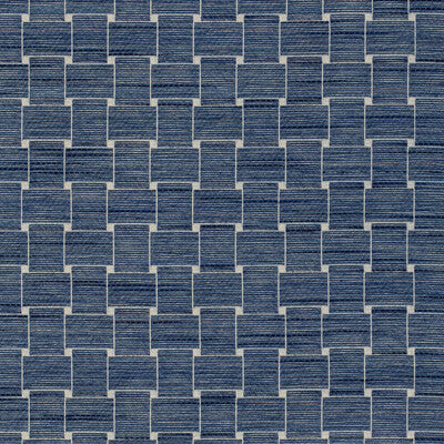 Samples and Purchasing available for Beaumois Woven - Navy Dark Blue By Brunschwig & Fils | Granville Weaves | Geometric Upholstery  at Designer Wallcoverings and Fabrics