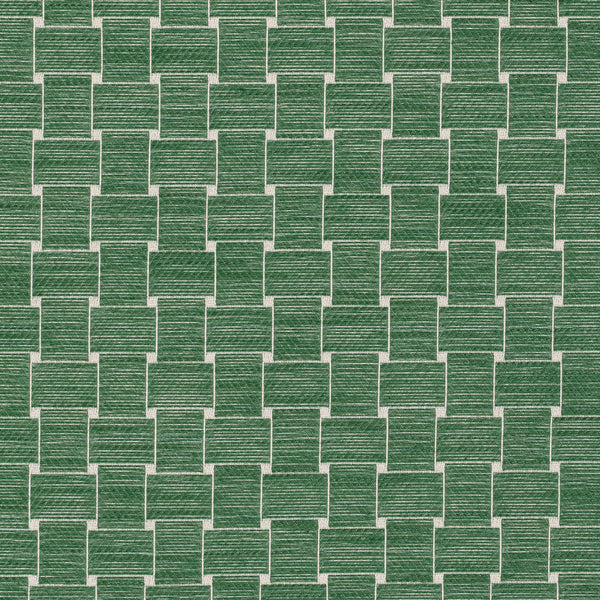 Beaumois Woven - Emerald Green By Brunschwig & Fils | Geometric Upholstery