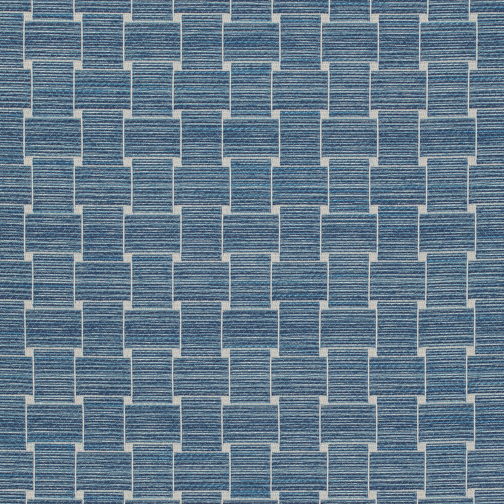 Beaumois Woven - Blue Blue By Brunschwig & Fils | Granville Weaves | Geometric Upholstery