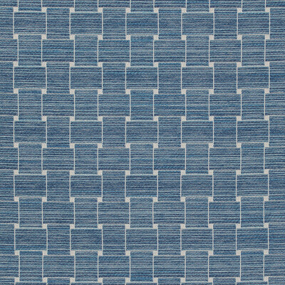 Samples and Purchasing available for Beaumois Woven - Blue Blue By Brunschwig & Fils | Granville Weaves | Geometric Upholstery  at Designer Wallcoverings and Fabrics