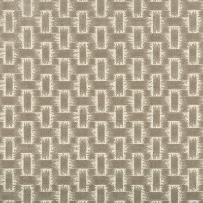 Chambord Velvet - Smoke Grey By Brunschwig & Fils | Chaumont Velvets | Geometric Upholstery Velvet