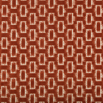 Samples and Purchasing available for Chambord Velvet - Saffron Rust By Brunschwig & Fils | Chaumont Velvets | Geometric Upholstery Velvet at Designer Wallcoverings and Fabrics