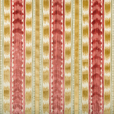 Bayeaux Velvet - Rose Multi By Brunschwig & Fils | Chaumont Velvets |Ikat/Southwest/Kilims Stripes Upholstery Velvet