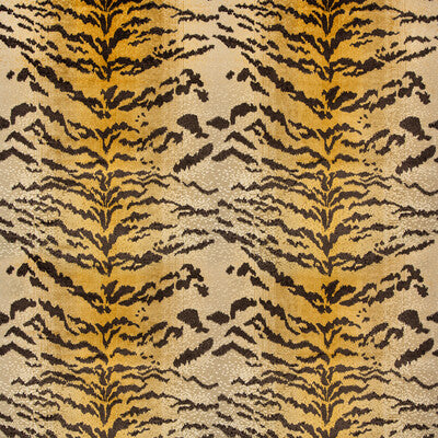 Samples and Purchasing available for Le Tigre Velvet - Cognac Gold By Brunschwig & Fils | Chaumont Velvets | Animal Skins Upholstery Velvet at Designer Wallcoverings and Fabrics