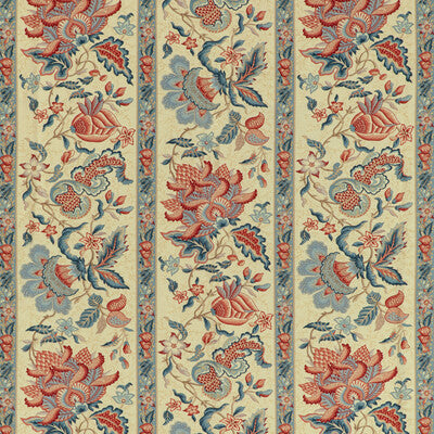 Samples and Purchasing available for Montflours Print - Red Multi By Brunschwig & Fils | Louverne |Botanical & Floral Jacobeans Multipurpose Print at Designer Wallcoverings and Fabrics