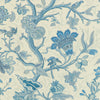 Louverne Print - Blue Blue By Brunschwig & Fils | Louverne | Botanical & Floral Multipurpose Print